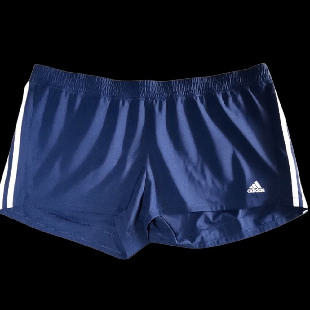 Adidas Pacer 3S WVN Training Shorts Legend Ink White HM4534 Womens 2XL
